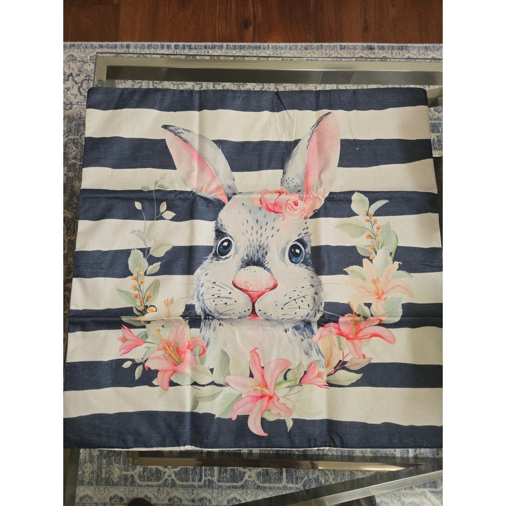 4 pack 24x24 Easter Pillow‎ Covers Spring Floral Accent Decorative Case
